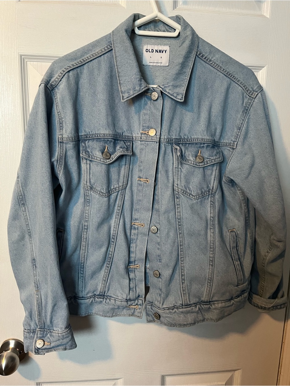 Old Navy Light Wash Denim Jean Jacket - Women's